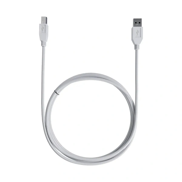 USB Printer Cable 1.5 Mtr | Reliable Connection for All Printers
- White