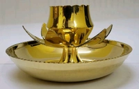 KANSAL ARTS AND HANDICRAFTS Brass Agarbatti Stand 5" Rope Design