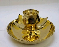 KANSAL ARTS AND HANDICRAFTS Brass Agarbatti Stand 5" Rope Design