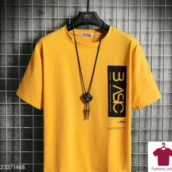 Stylesmyth Best Selling Half Sleeves T-shirt For Men - yellow, L