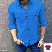 Men's Casual Double Pocket Shirt - S