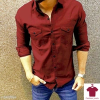 Men's Casual Double Pocket Shirt - S