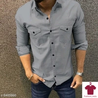Men's Casual Double Pocket Shirt - S