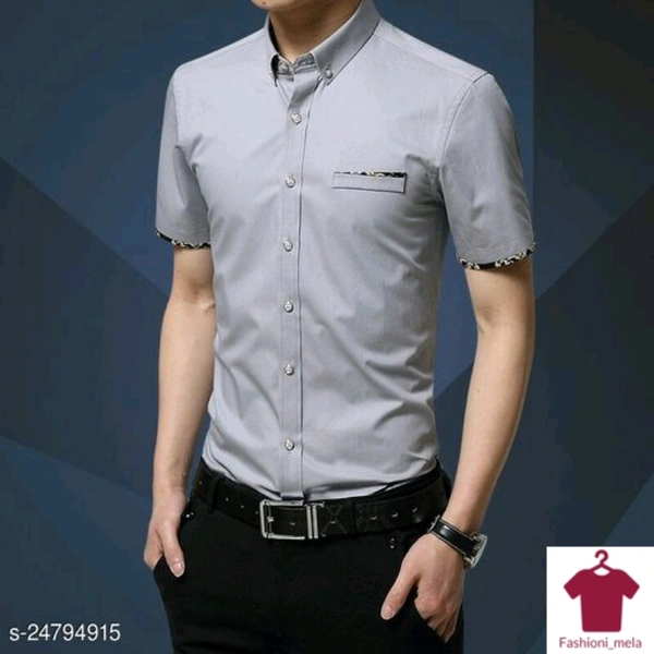 Men's Half Sleeves Casual Shirts  - M