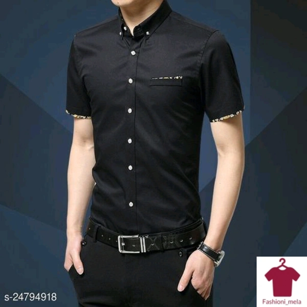 Men's Half Sleeves Casual Shirts  - M