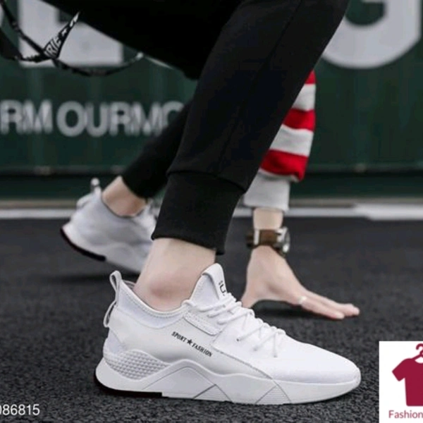 Men's Footwear White Colour  - white, 7