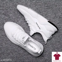 Men's Footwear White Colour  - white, 7
