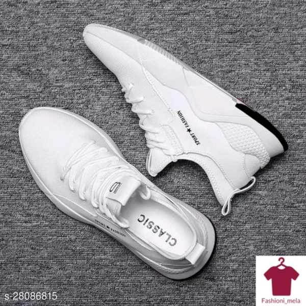 Men's Footwear White Colour  - white, 7