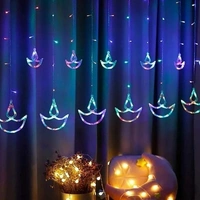 Diya Curtain LED String Light - Multicolour
