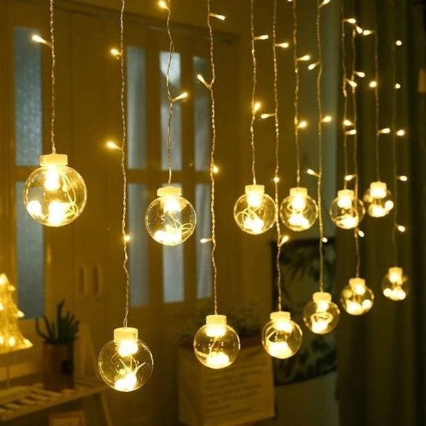 LED wish Ball Curtains Light  - Gold