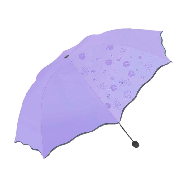 Fortune Cart Magic Umbrella with Color-Changing Floral Patterns – Automatic Rain Umbrella