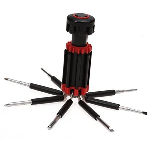 Fortune Cart 8-in-1 Screwdriver Tool Set with LED Flashlight – Multi Tool for Home & Auto
