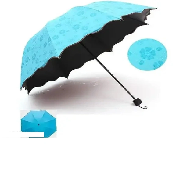 Fortune Cart Magic Umbrella with Color-Changing Floral Patterns – Automatic Rain Umbrella