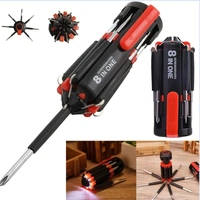 Fortune Cart 8-in-1 Screwdriver Tool Set with LED Flashlight – Multi Tool for Home & Auto