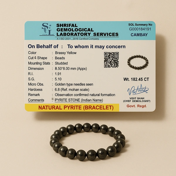 Golden Intent – Polished Pyrite Bracelet for Confidence, Magnetism & Forward Energy