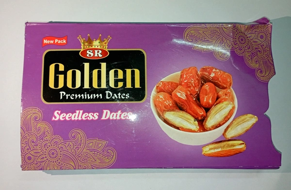 SR Goldan Fortune Premium Seedless Dates 500Gm - 