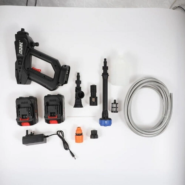 Fortune Cart Portable Wireless Car Washer with Foam Gun & Spray Nozzle – High Pressure Cleaning Kit