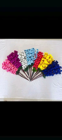 Indian Aesthetica Artificial Flower Sticks - Yellow