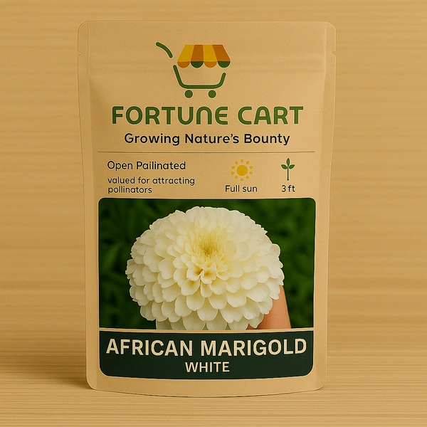 Fortune Cart African Marigold White