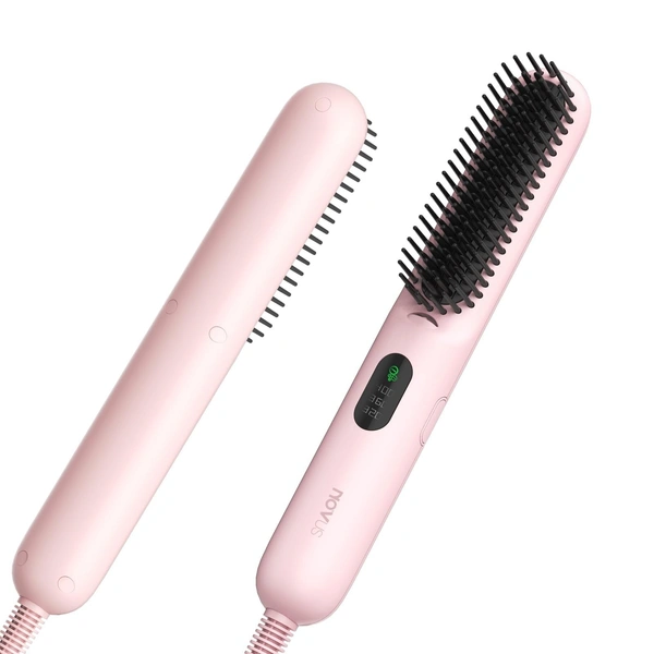 Fortune Cart Hair Straightener Brush with 5 Heat Settings – Fast Heating Straightening Comb for Women
