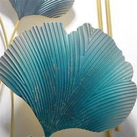 Indian Aesthetica INDIAN AESTHETICA Wall Decor Living Room Ginkgo Leaves and Deer Metal Wall Art Modern Aestheti Luxury Wall Sculptures for Bedroom Office Dining Room WA59 - 36L*10W*50H