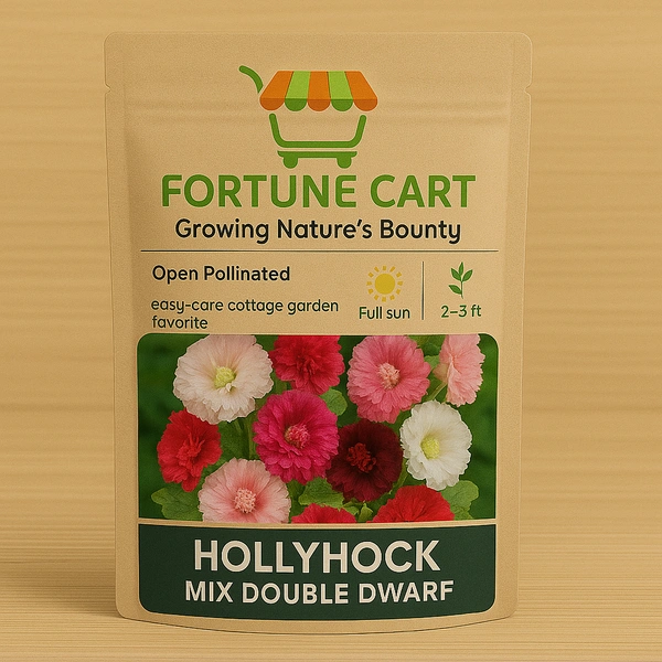 Fortune Cart Hollyhock Seeds Mix Double Dwarf