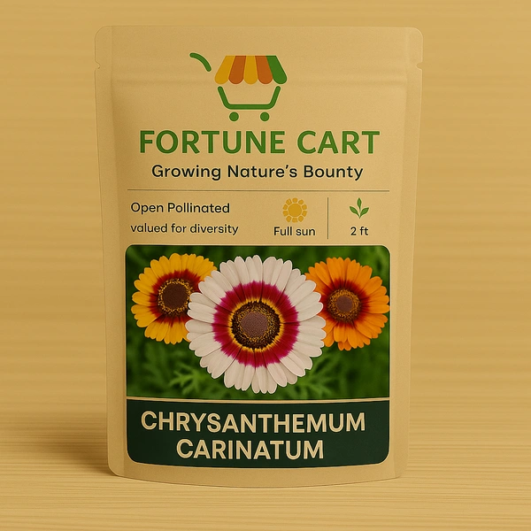 Fortune Cart Chrysanthemum Carinatum Flower Seeds Mix