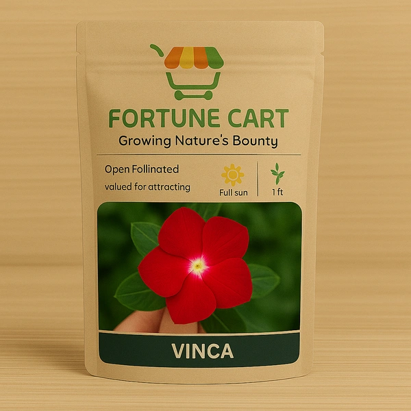 Fortune Cart Vinca Flower Red Seeds