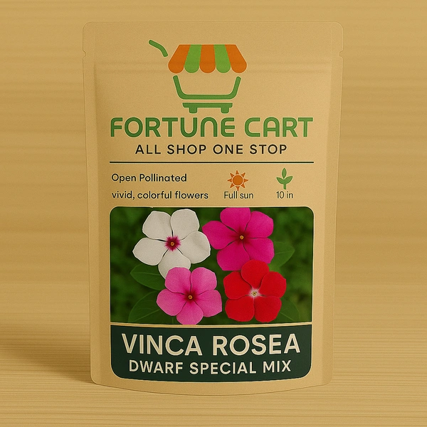 Fortune Cart Vinca Rosea Dwarf Special Mix Seeds