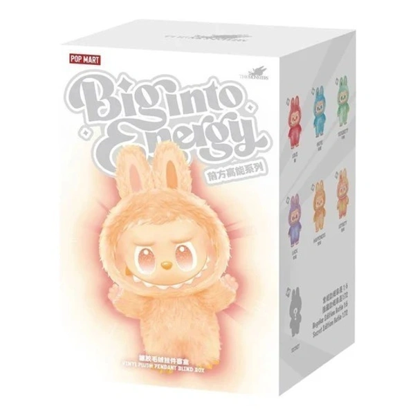 Pop Mart Labubu The Monsters – Big Into Energy Plush Pendant with Vinyl Face & Furry Suit (Official Collector’s Edition, Sealed, Pack of 1) Limited Edition - Random Labubu Pick