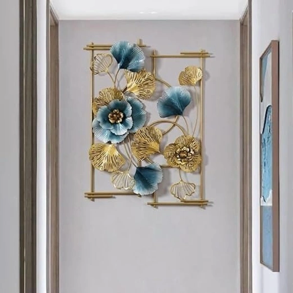 Indian Aesthetica INDIAN AESTHETICA HOME DECOR | Metal Wall Art Stylish and Compact | Living Room and Bedroom Wall Art Stylish Hotel lobby and Foyer | Wedding Gifts and House Warming Ceremony WA12 - 78L*9W*98H