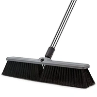 Fortune Cart Heavy Duty Push 3 in 1 Broom Brush with Telescopic Handle – Outdoor & Indoor Hard Surface Cleaning