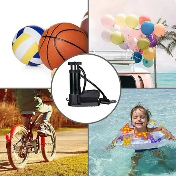 AirXpress – Heavy-Duty Foot Pump for Bicycle Tyres, Sports Balls & Balloons | Compact, High-Pressure Manual Air Pump