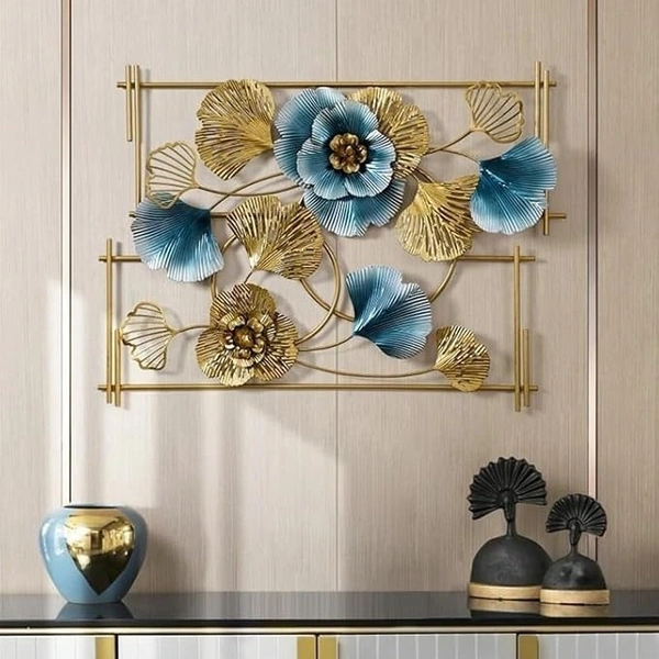 Indian Aesthetica INDIAN AESTHETICA HOME DECOR | Metal Wall Art Stylish and Compact | Living Room and Bedroom Wall Art Stylish Hotel lobby and Foyer | Wedding Gifts and House Warming Ceremony WA12 - 78L*9W*98H