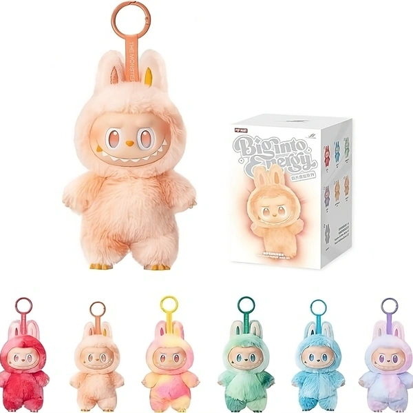 Pop Mart Labubu The Monsters – Big Into Energy Plush Pendant with Vinyl Face & Furry Suit (Official Collector’s Edition, Sealed, Pack of 1) Limited Edition - Crimson Love