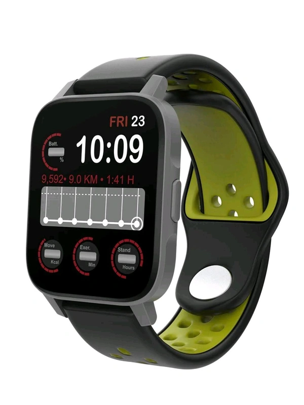 Tagg TAGG Verve Lite Smartwatch 1.69’’ HD Display | 10 Days Battery| Extra Sports Strap | 150+ Maximum Watch Face Library | Waterproof | 24 * 7 HeartRate & Blood Oxygen Tracking | Games & Calculator