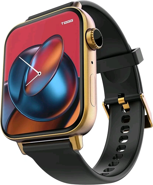 Tagg TAGG Verve Connect Ultra 1.78" AMOLED Display Bluetooth Calling Smartwatch | Always on Display | Password Protection| Functional Crown | 120+ Sports Mode | HR, SPO2, Games, Calculator & More