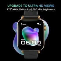 Tagg TAGG Verve Connect Ultra 1.78" AMOLED Display Bluetooth Calling Smartwatch | Always on Display | Password Protection| Functional Crown | 120+ Sports Mode | HR, SPO2, Games, Calculator & More