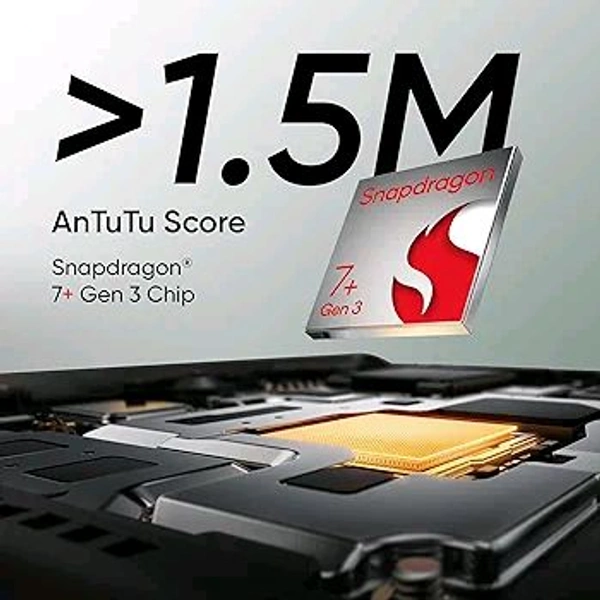 Realme realme GT 6T 5G (Razor Green,8GB RAM+256GB Storage) | India's 1st 7+ Gen 3 Flagship Chipset | 1.5M + AnTuTu Score | 5500mAh+120W | The World's Brightest Flagship Display (6 months Warranty)