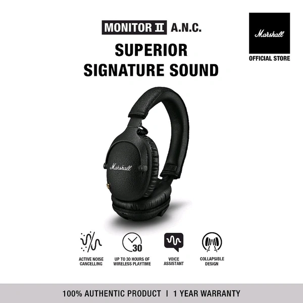 Marshall Monitor III Active Noise Canceling Over Ear Bluetooth Headphones                                       50+ bought in past month