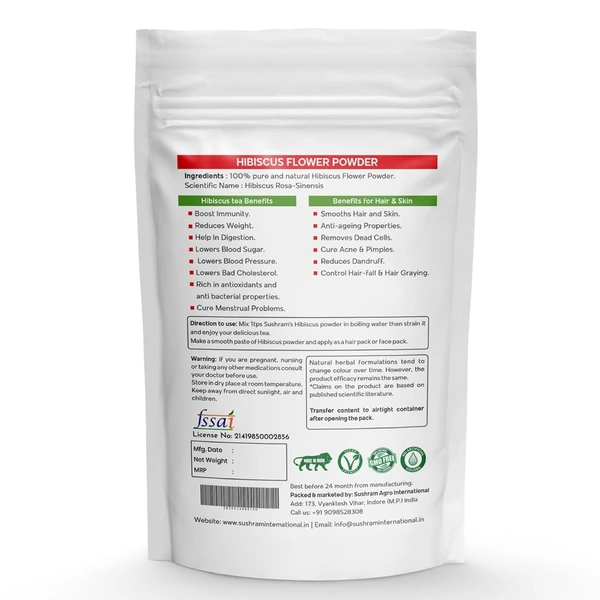Sushram Hibiscus Flower Powder 100g
