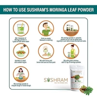 Sushram Agro International Moringa Leaf Powder, 100% Pure and Natural herbal Tea