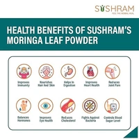 Sushram Agro International Moringa Leaf Powder, 100% Pure and Natural herbal Tea