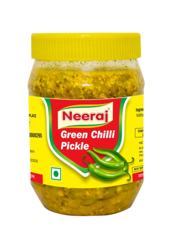 neeraj foods GREEN CHILLI PICKLE 500gm
