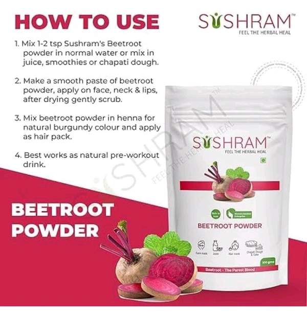 Sushram Agro International Sushram Beetroot powder 100g