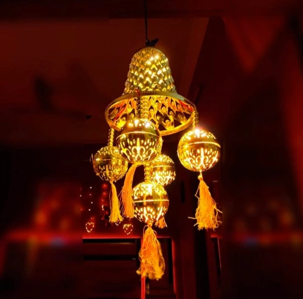 GOLDEN LED 4 BELL JHUMAR