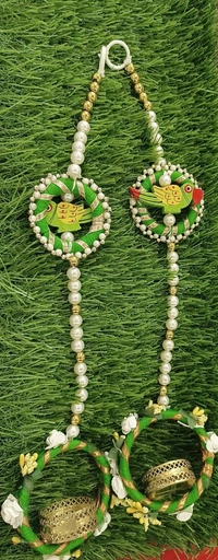 HANGING WITH CANDEL STAND - Green
