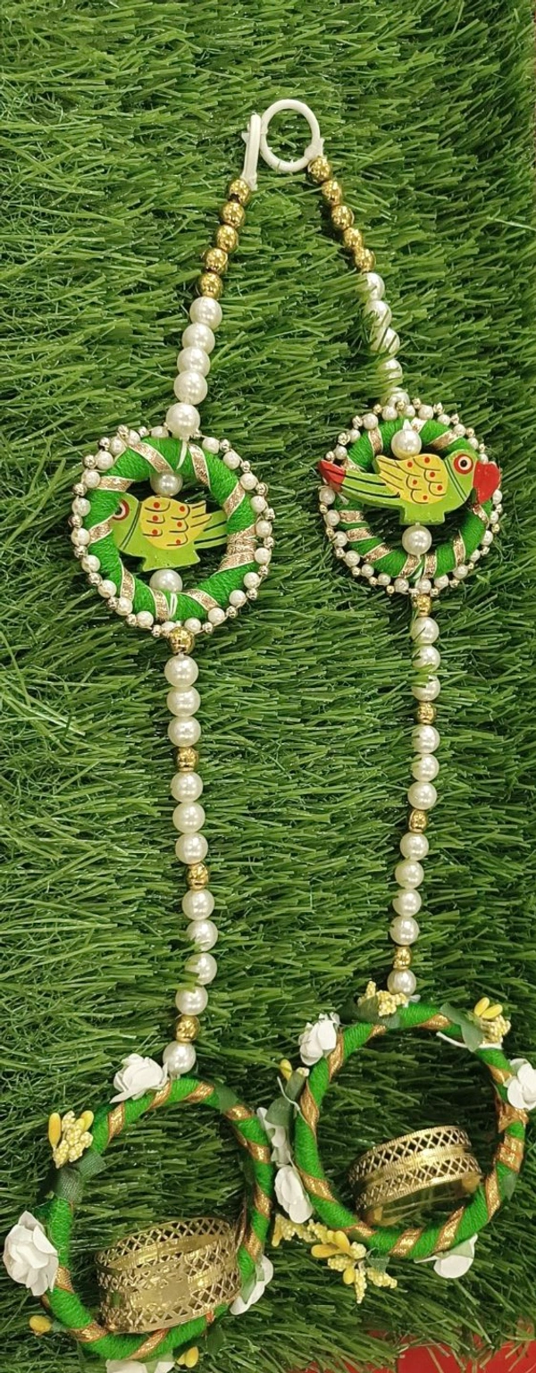 HANGING WITH CANDEL STAND - Green