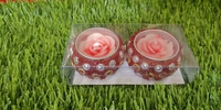 ROUND DECORATIVE ROSE CANDEL