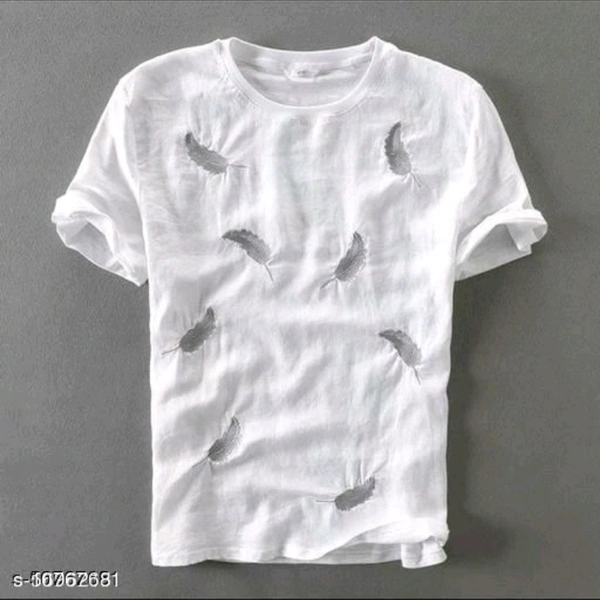 Feather Design Men T-shirt - M
